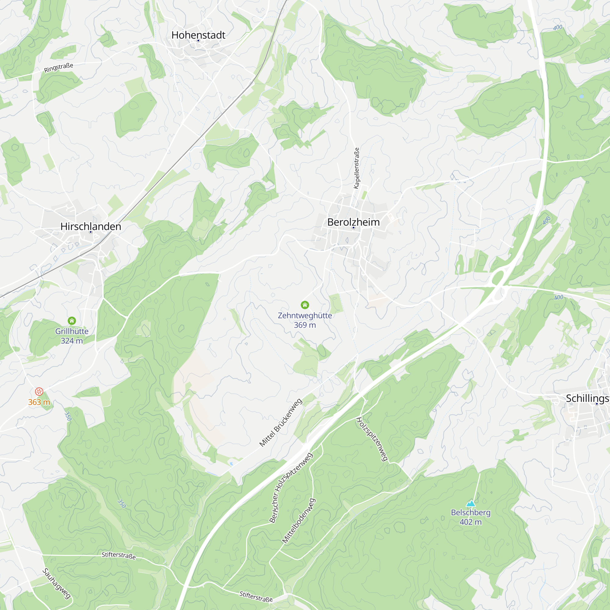 Zehntweghütte map