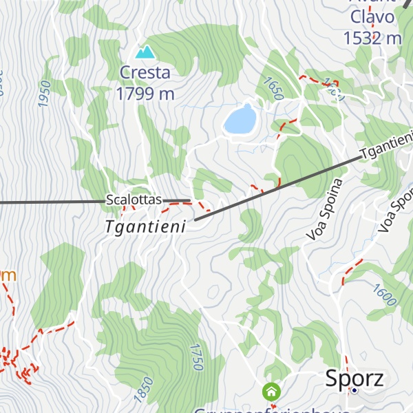 Map of Restaurant Acla Grischuna