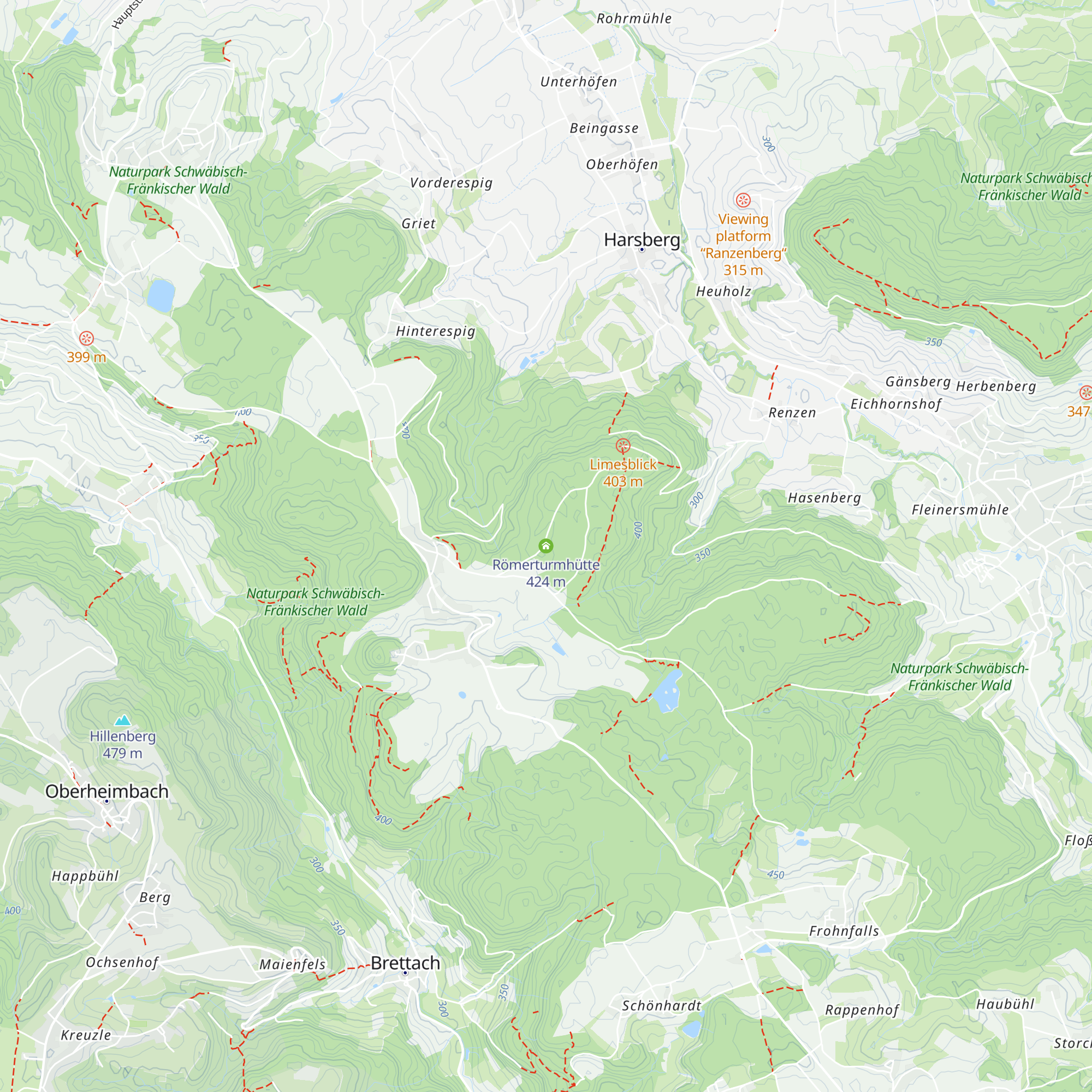 Römerturmhütte map