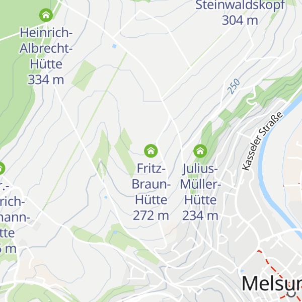 Map of Fritz-Braun-Hütte