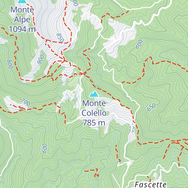 Map of Monte Colello
