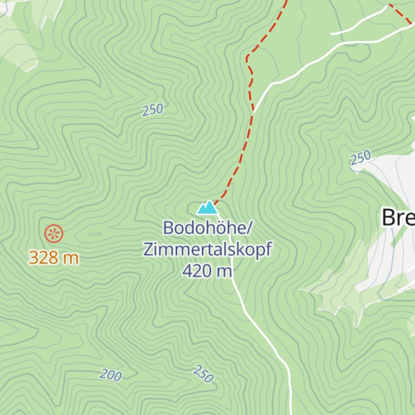 Map of Bodohöhe/Zimmertalskopf