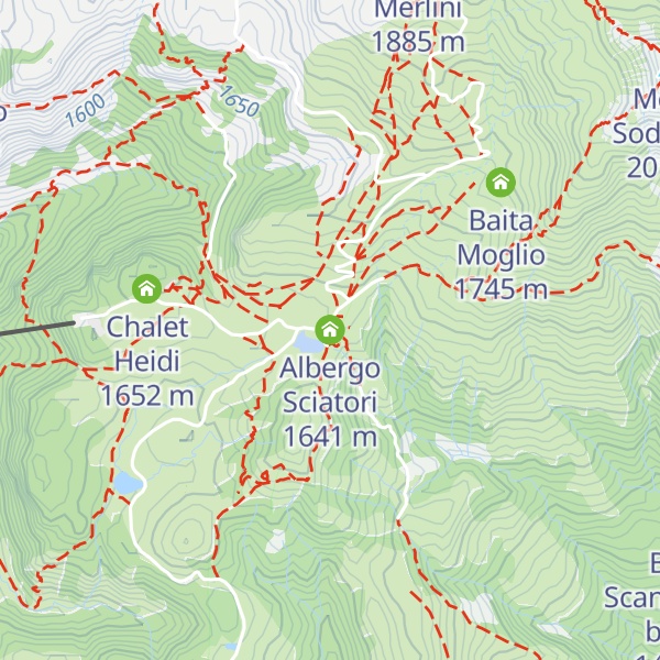 Map of Albergo Sciatori
