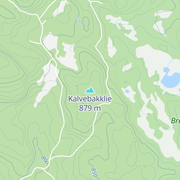 Map of Kalvebakklie
