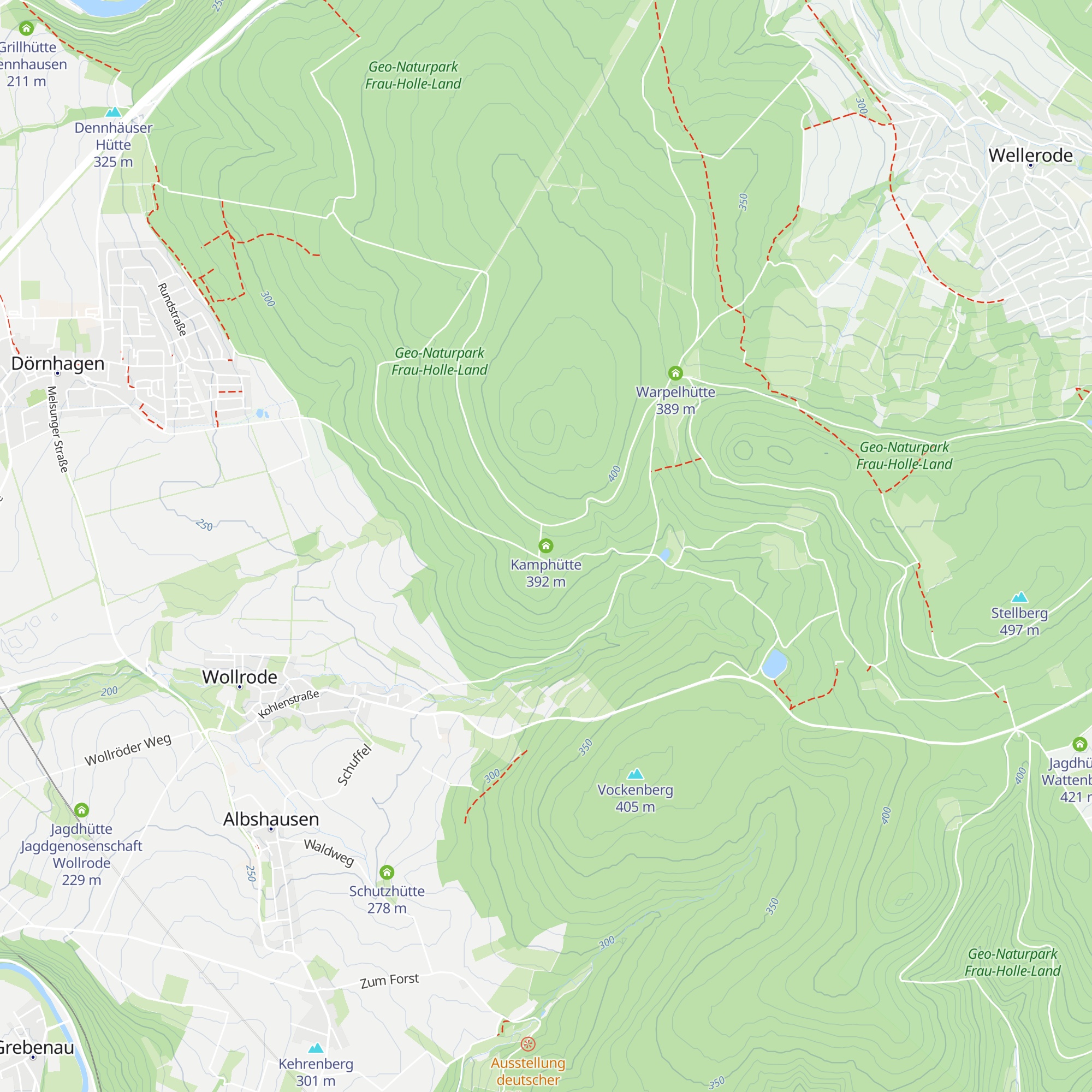 Kamphütte map