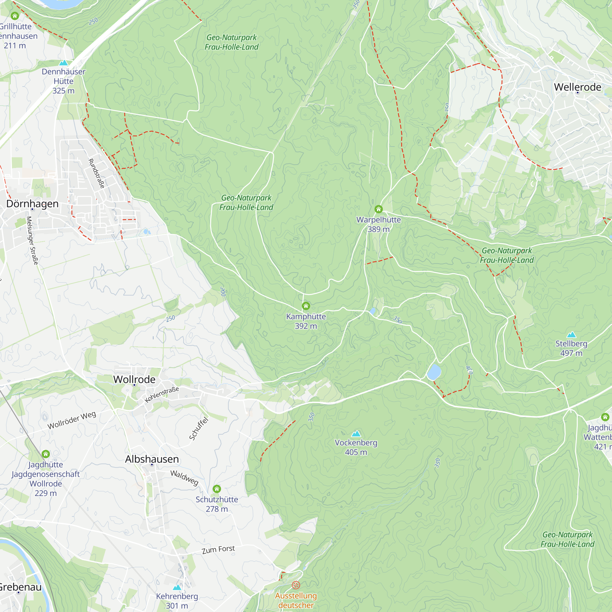 Kamphütte map