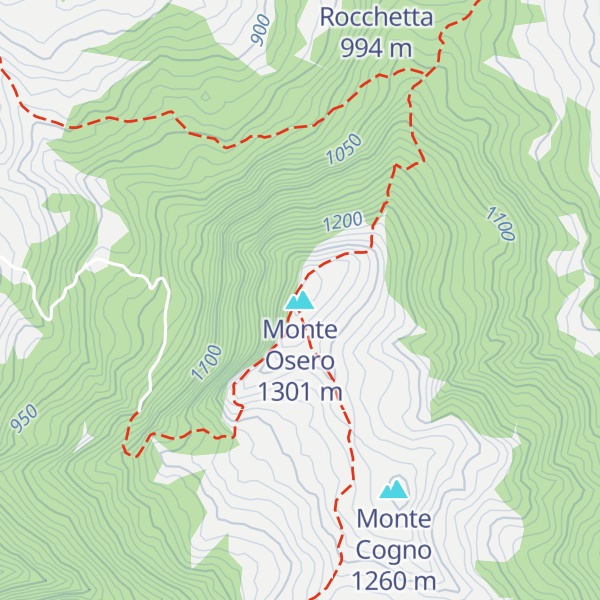 Map of Monte Osero