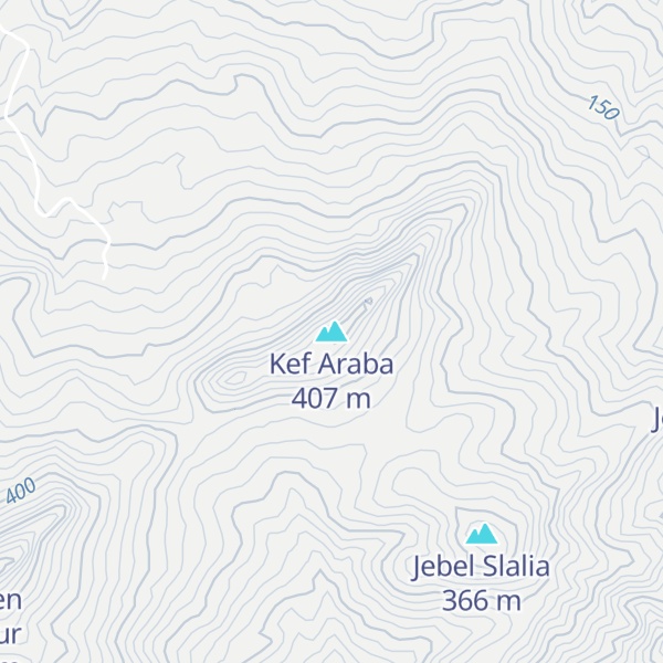 Map of Kef Araba