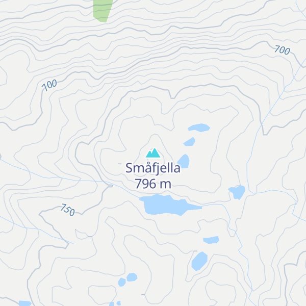 Map of Småfjella