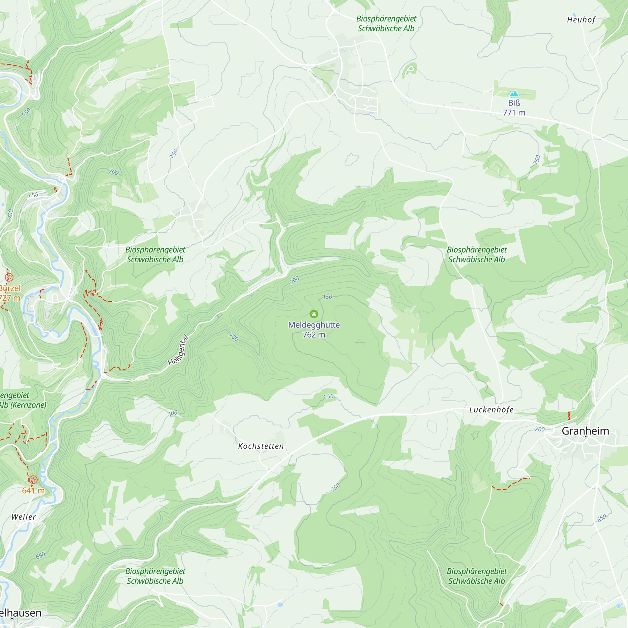 Meldegghütte map