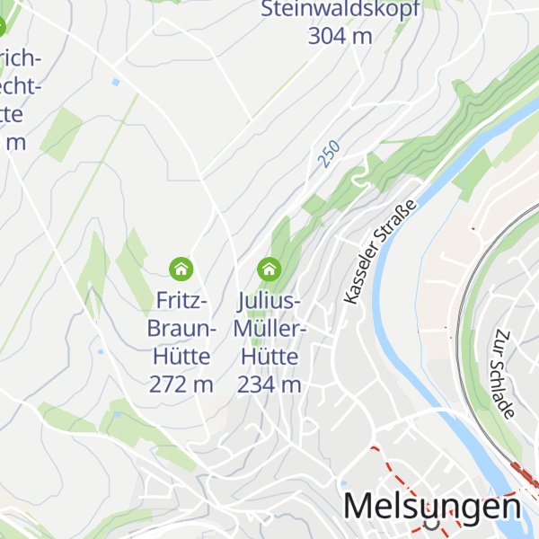 Map of Julius-Müller-Hütte
