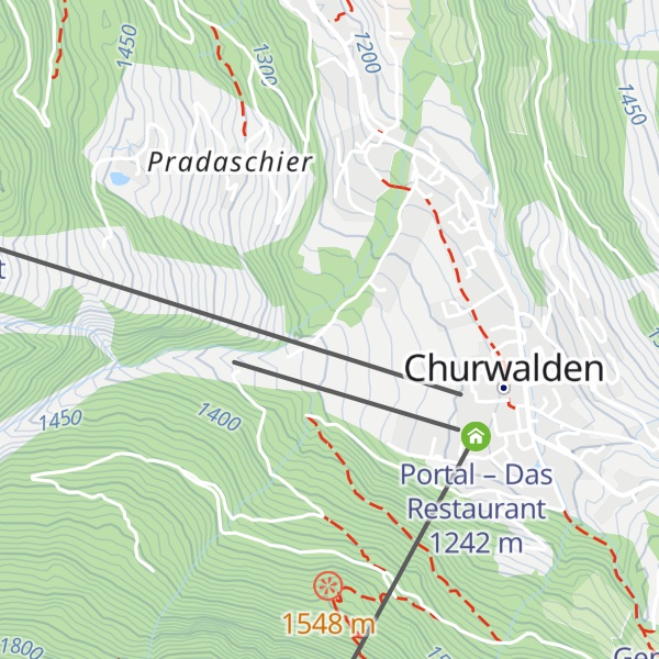 Map of Lehrkraftwerk Churwalden