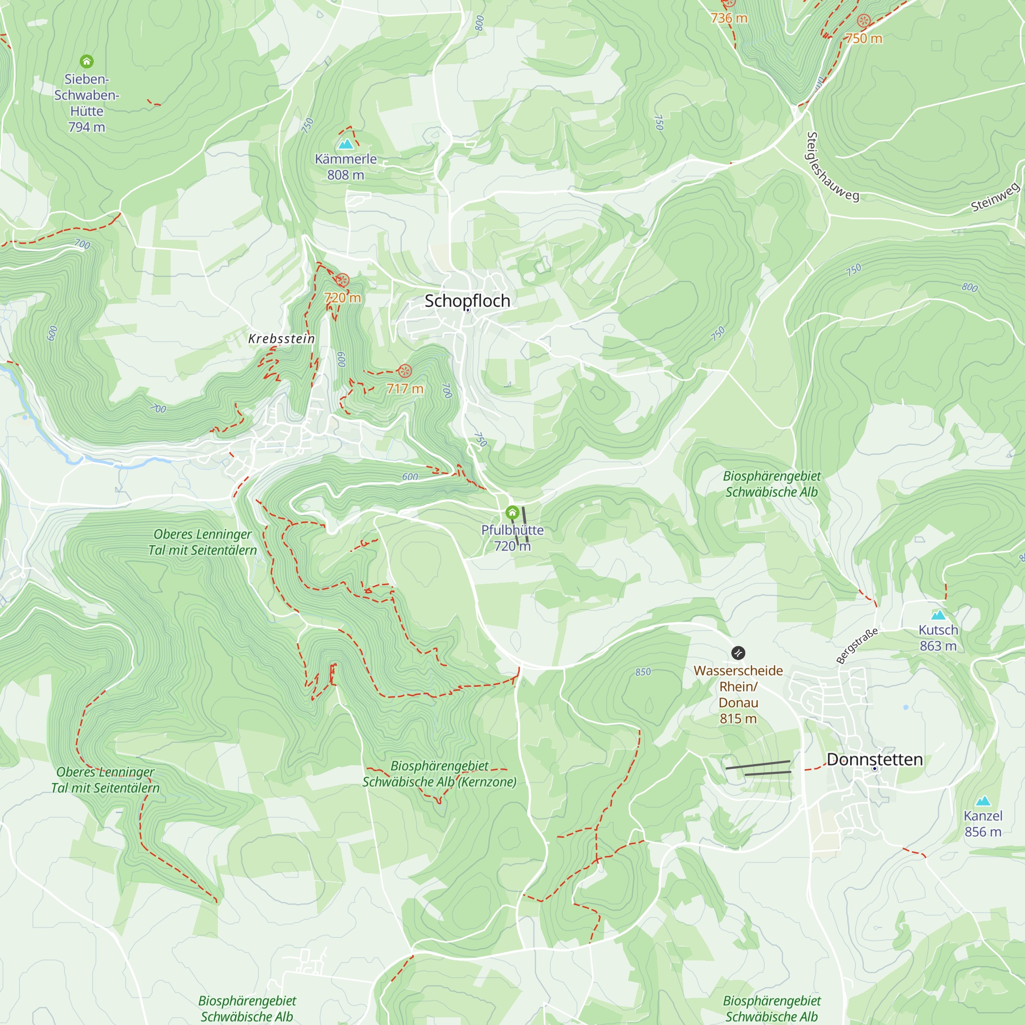Pfulbhütte map