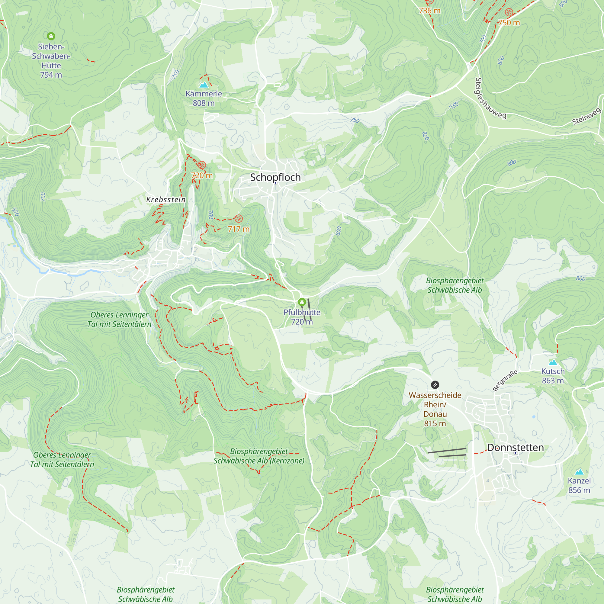 Pfulbhütte map