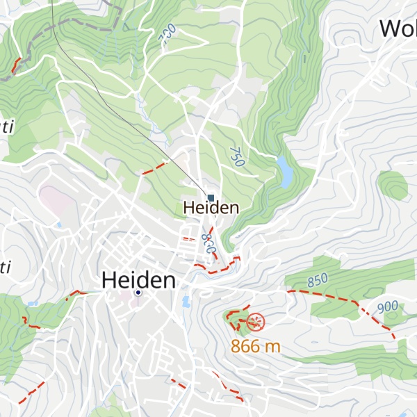 Map of Tourist Information Heiden