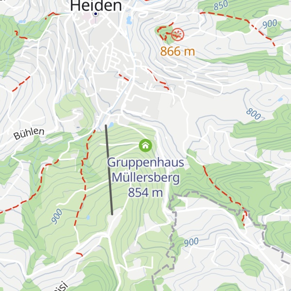 Map of Gruppenhaus Müllersberg