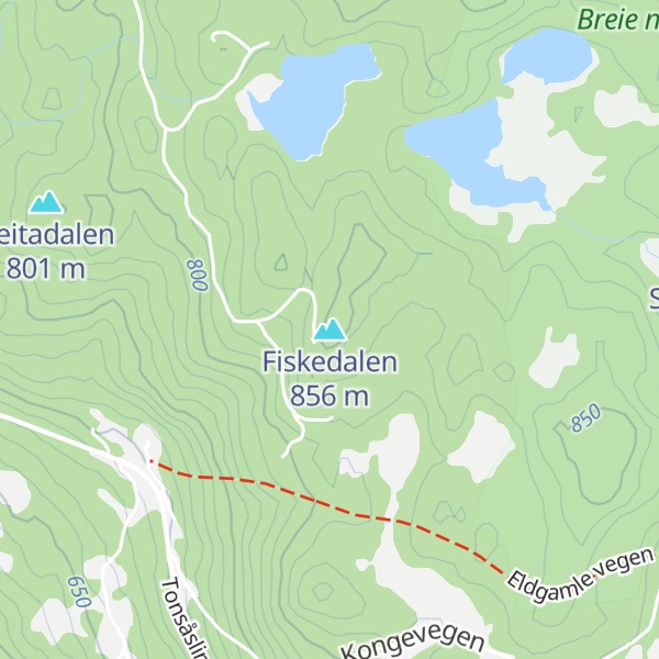 Map of Fiskedalen
