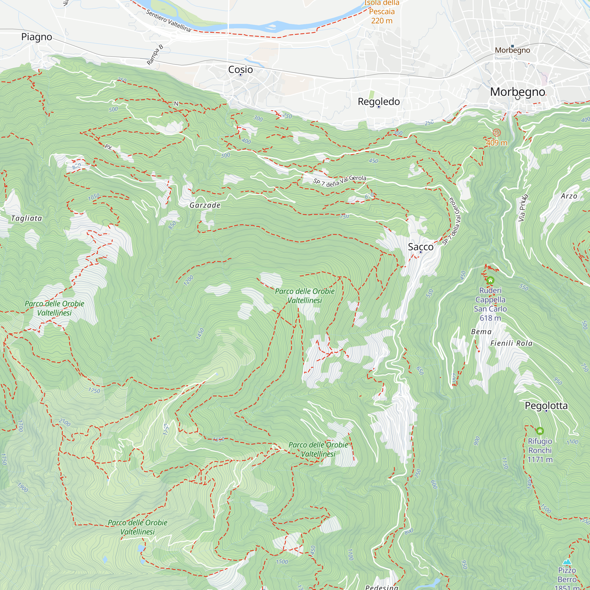 Rifugio della Corte map
