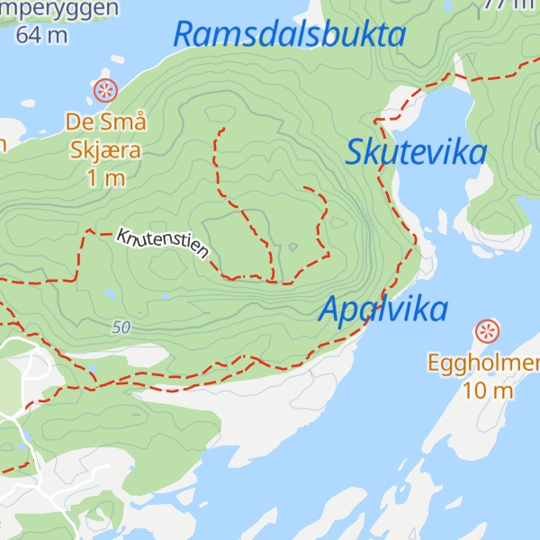 Map of Østre Gumøyknuten