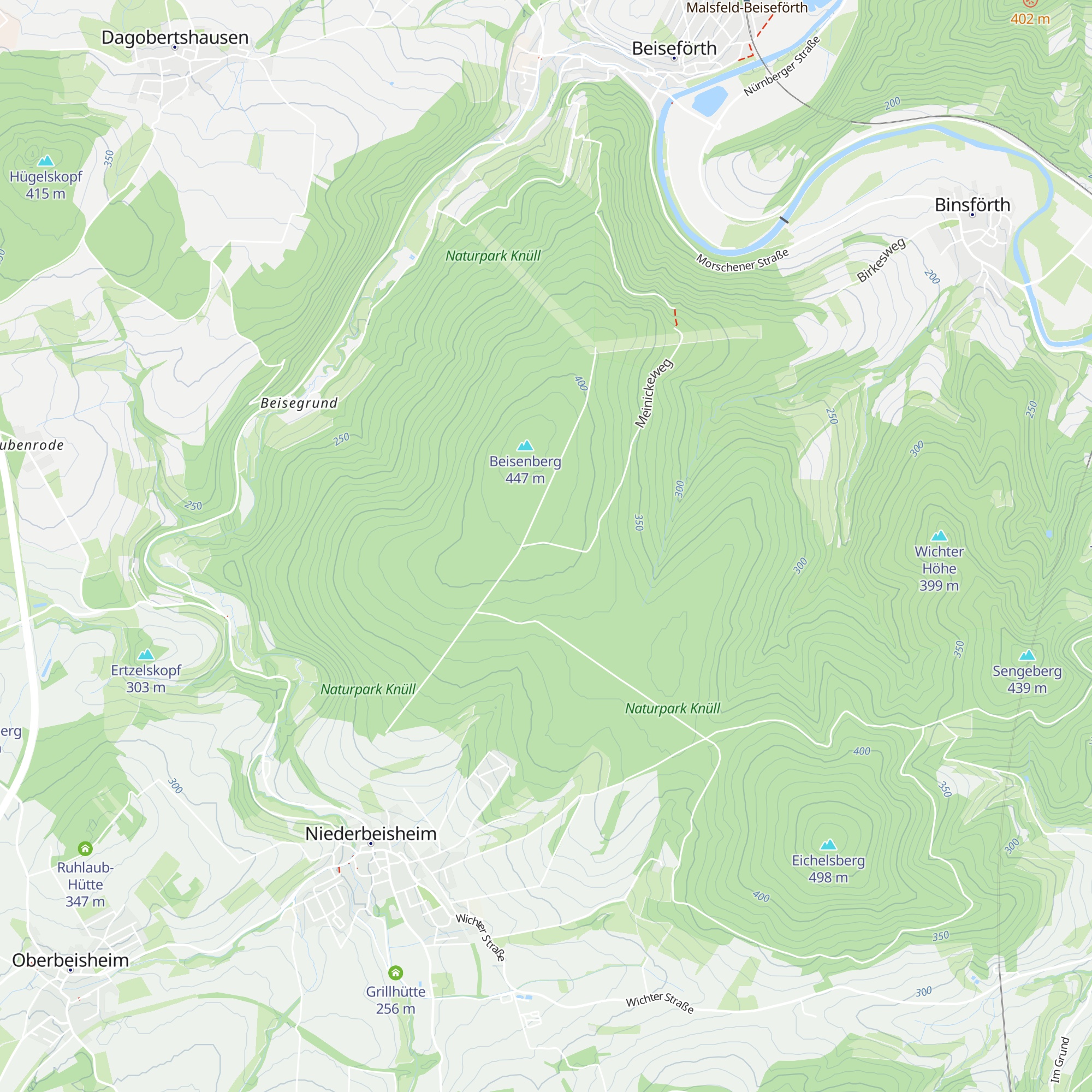 Hilgenstrauchhütte map