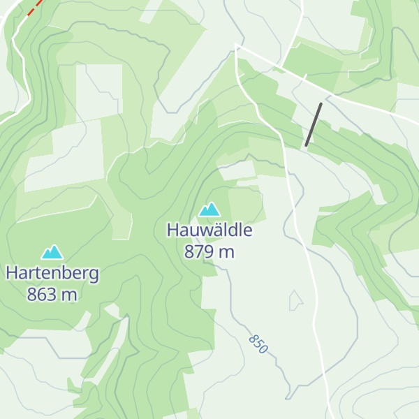 Map of Hauwäldle