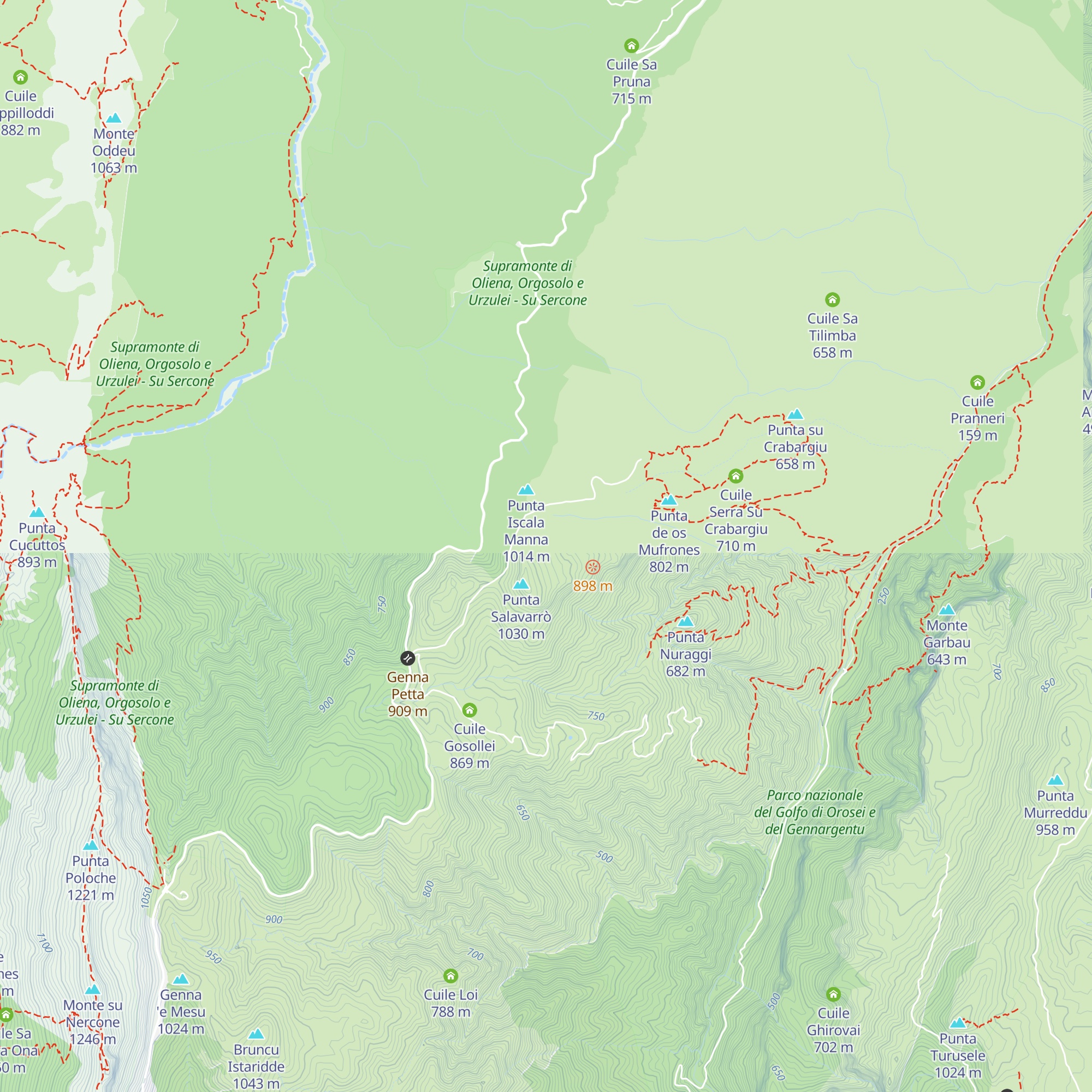 Cuile Montigheddu map