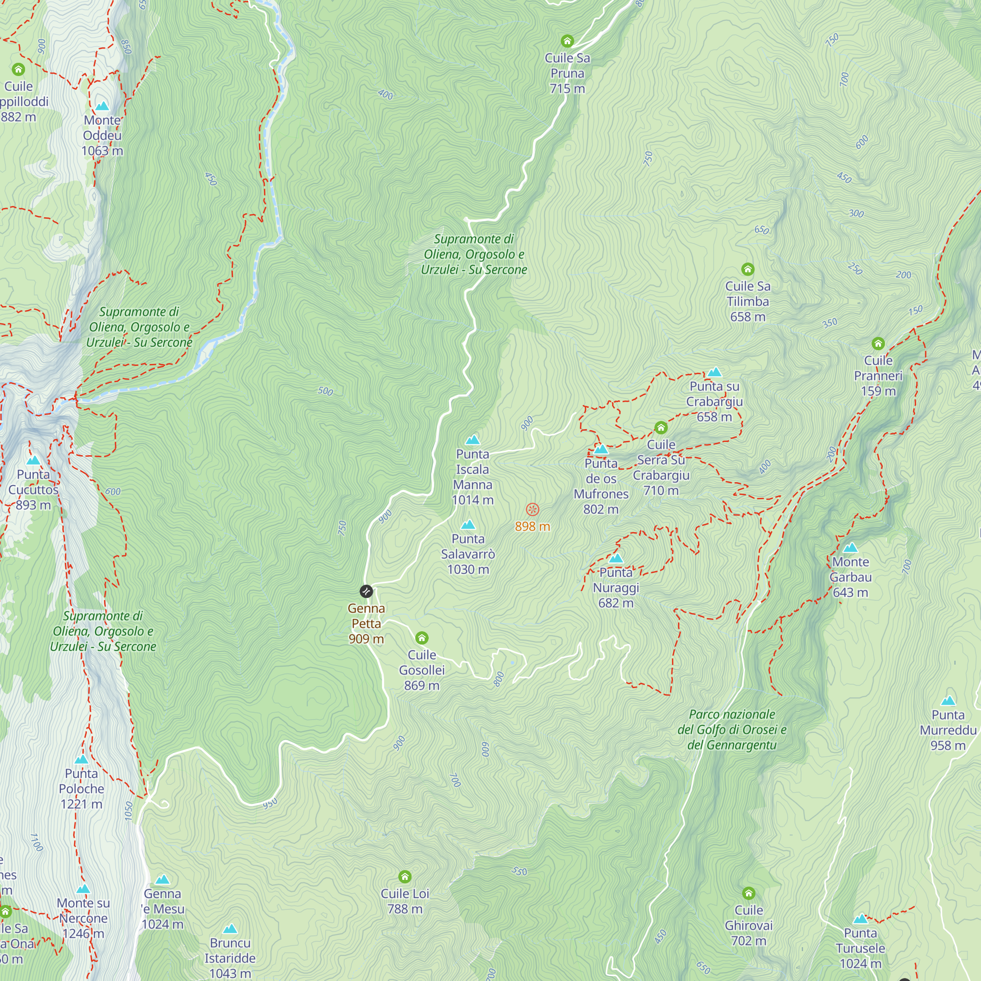 Cuile Montigheddu map
