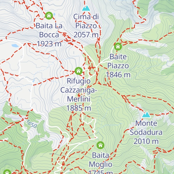 Map of Rifugio Nicola