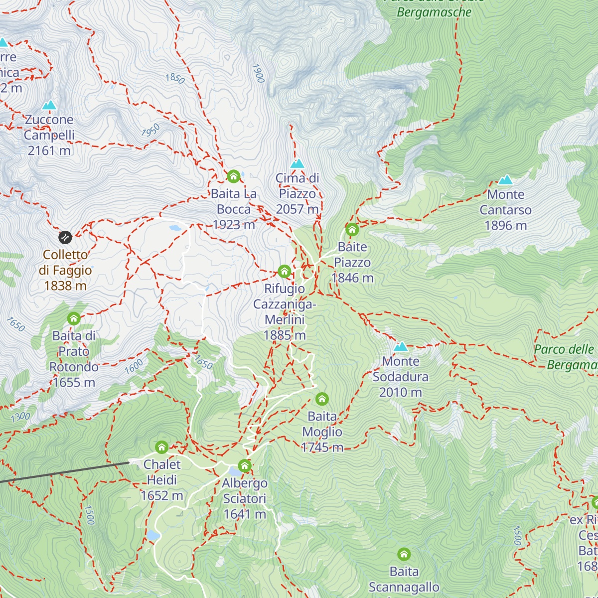 Rifugio Nicola map