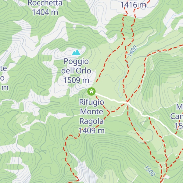 Map of Rifugio Monte Ragola