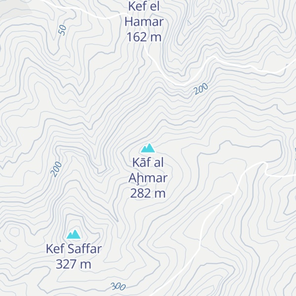 Map of Kāf al Aḩmar