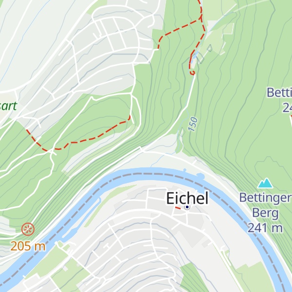 Map of Schutzhütte an Witt(wichs)bach