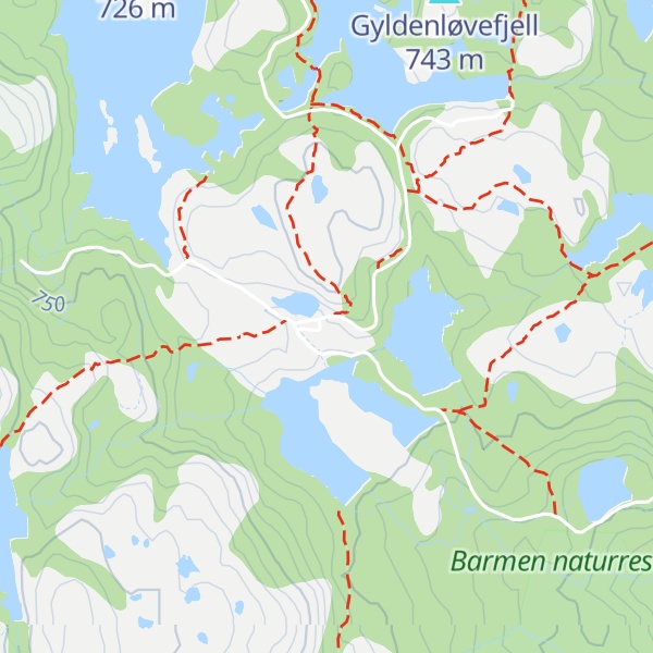 Map of Knutehytta