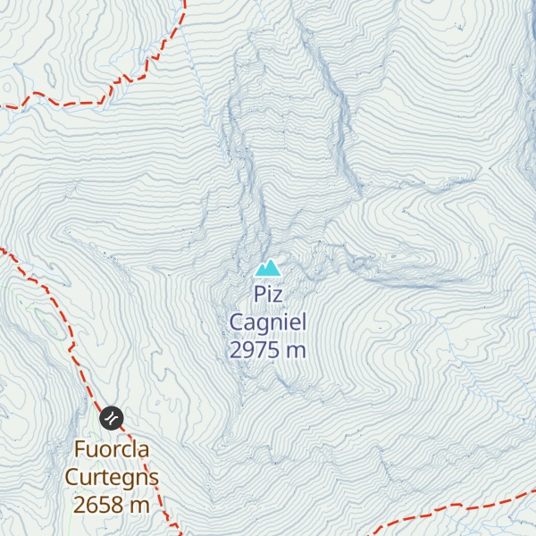 Map of Piz Cagniel