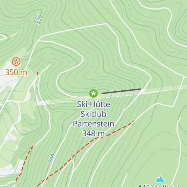 Map of Ski-Hütte Skiclub Partenstein