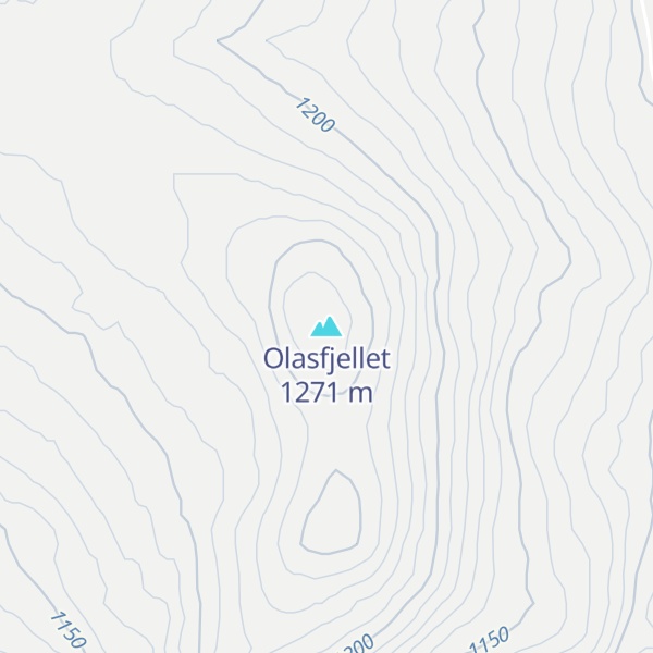 Map of Olasfjellet