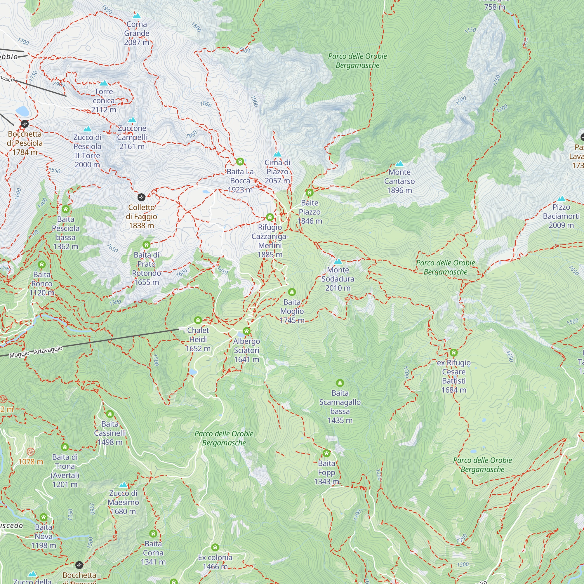 Baita Moglio map