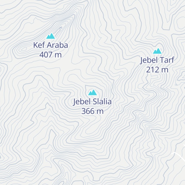 Map of Jebel Slalia