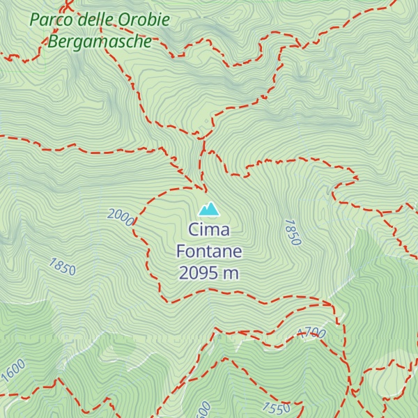Map of Cima Fontane