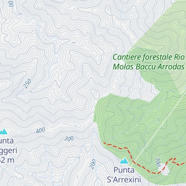 Map of Bruncu Sa Suergia