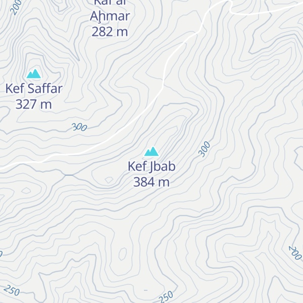 Map of Kef Jbab