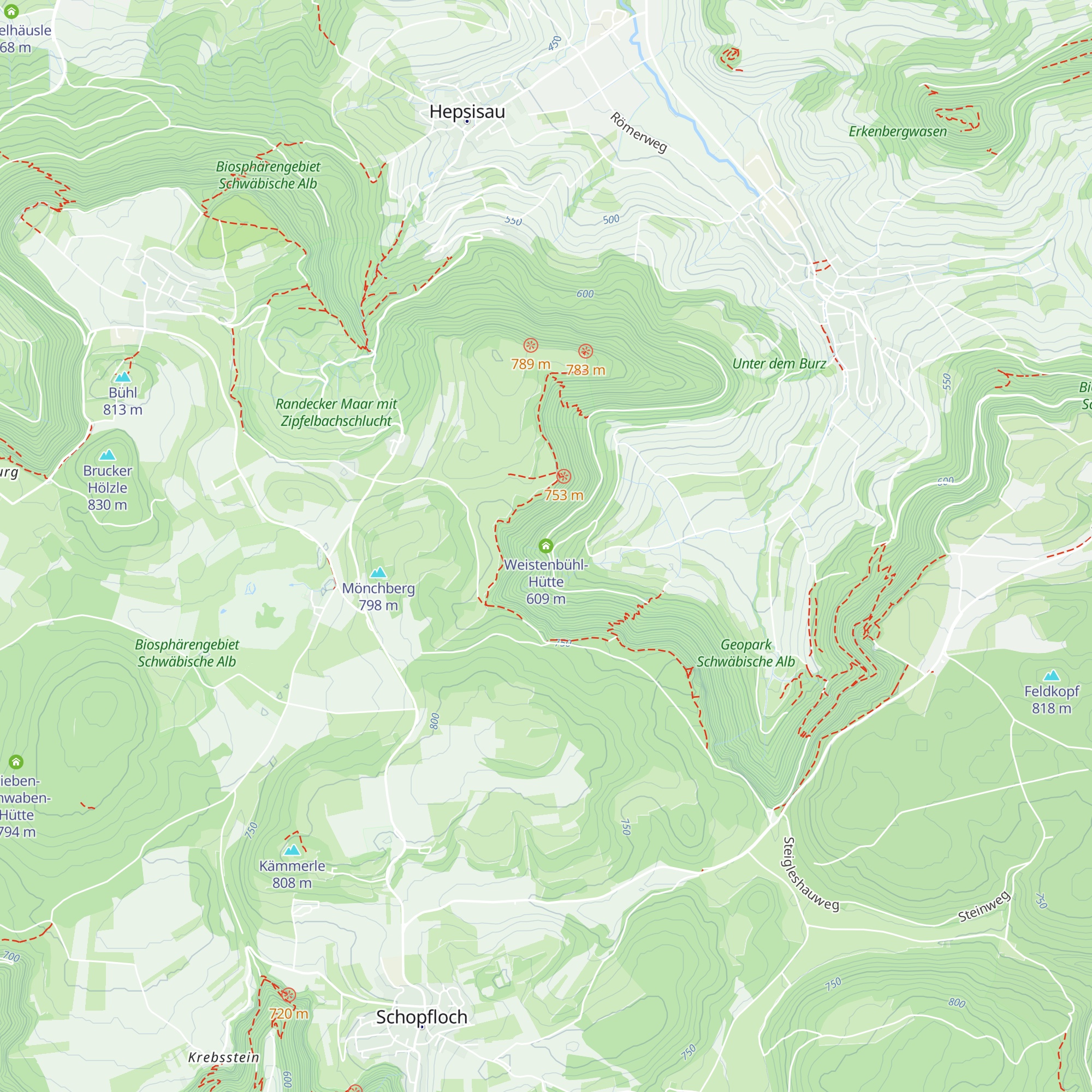 Weistenbühl-Hütte map