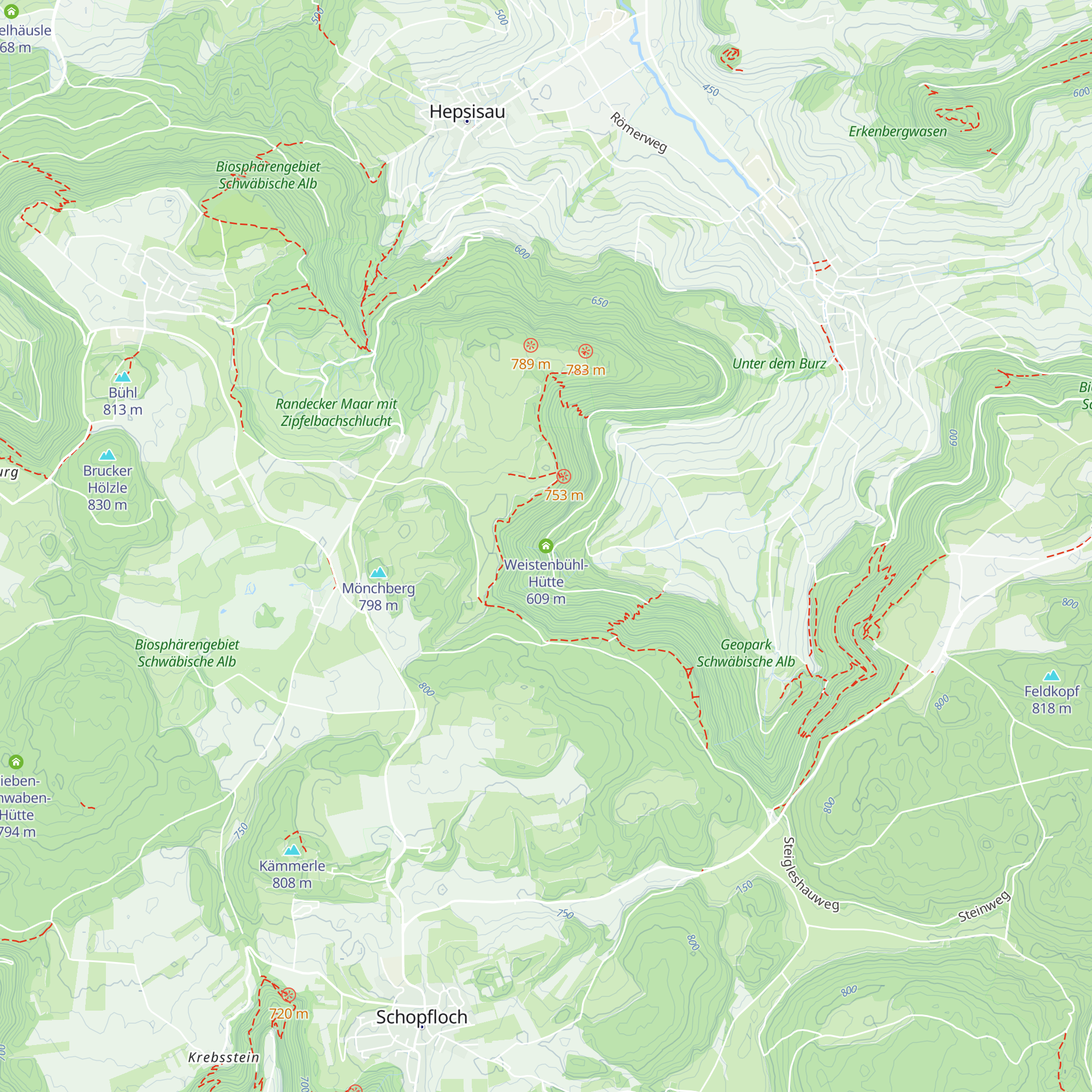 Weistenbühl-Hütte map
