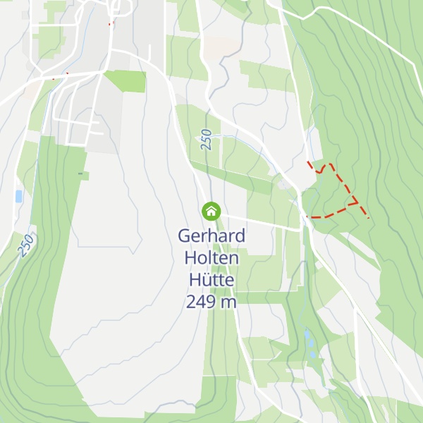 Map of Gerhard Holten Hütte