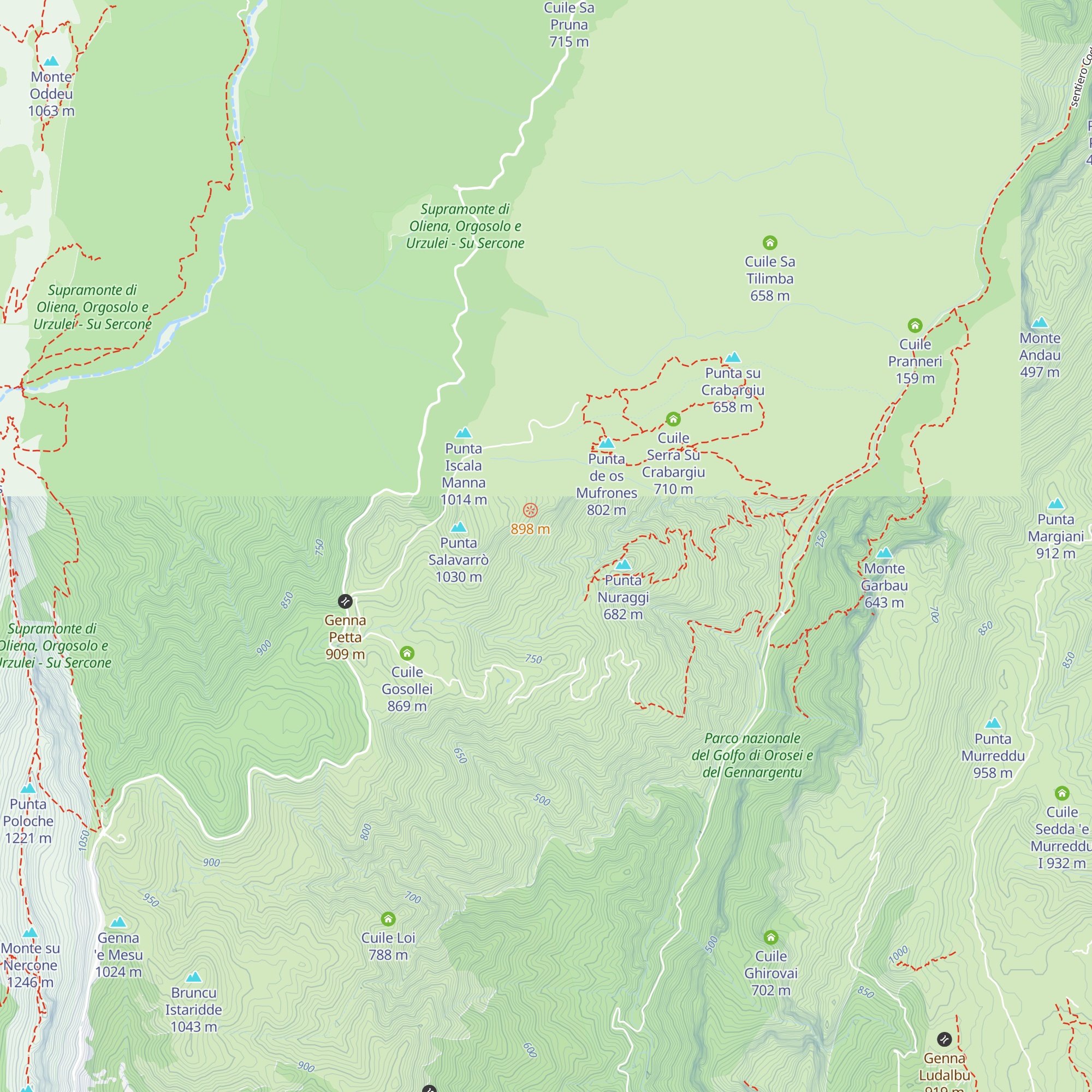 Cuile Predosu map