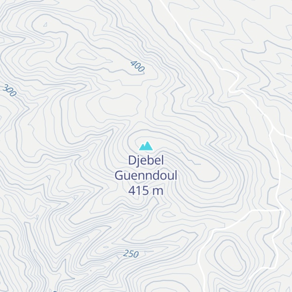 Map of Djebel Guenndoul