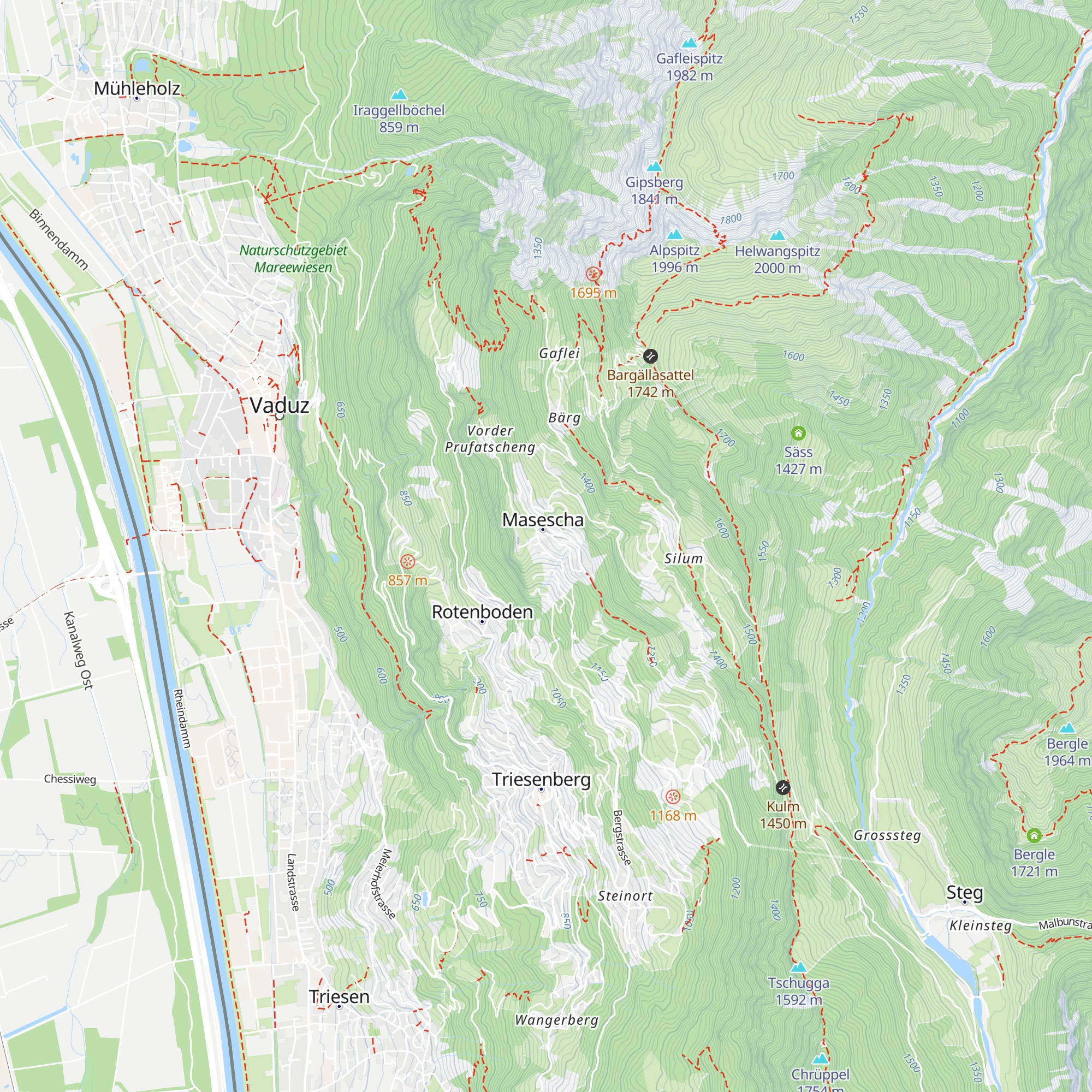 Berggasthaus Masescha map