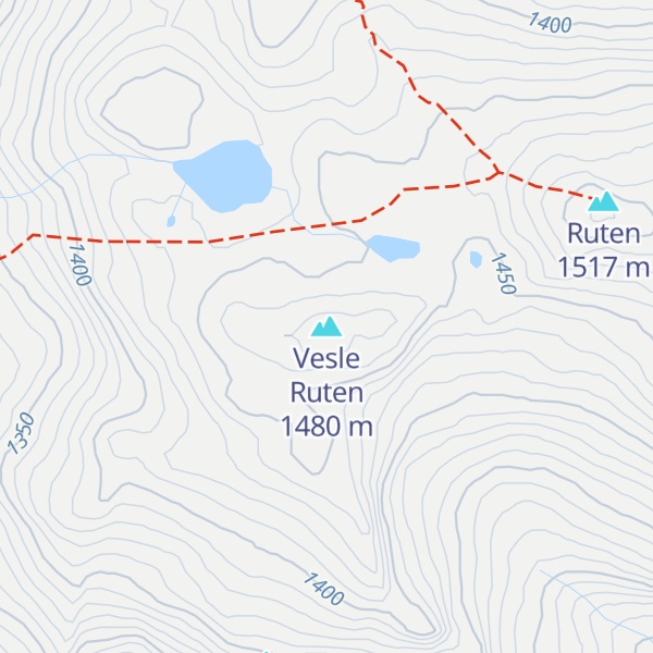 Map of Vesle Ruten