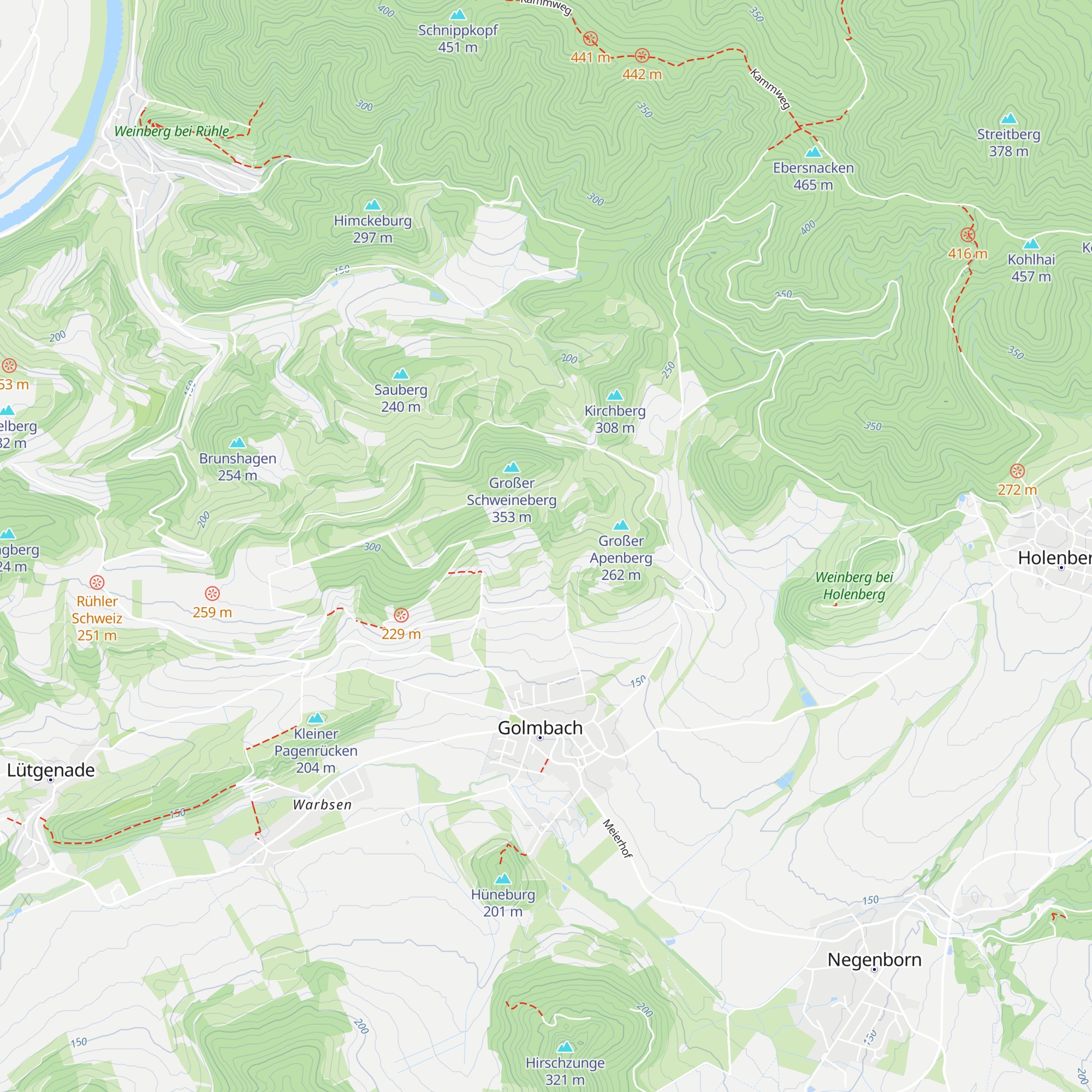 Sorgenhütte map