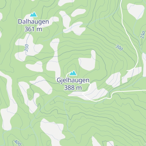 Map of Gjelhaugen